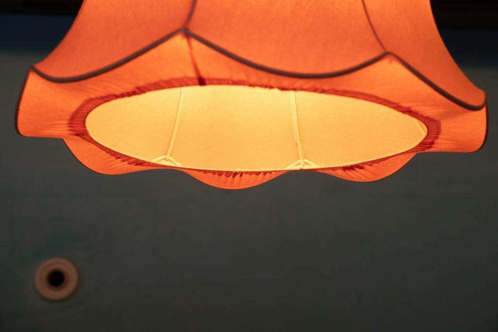 photo vinterior Vintage Scandinavian Tulip Pendant Lamp Pink
