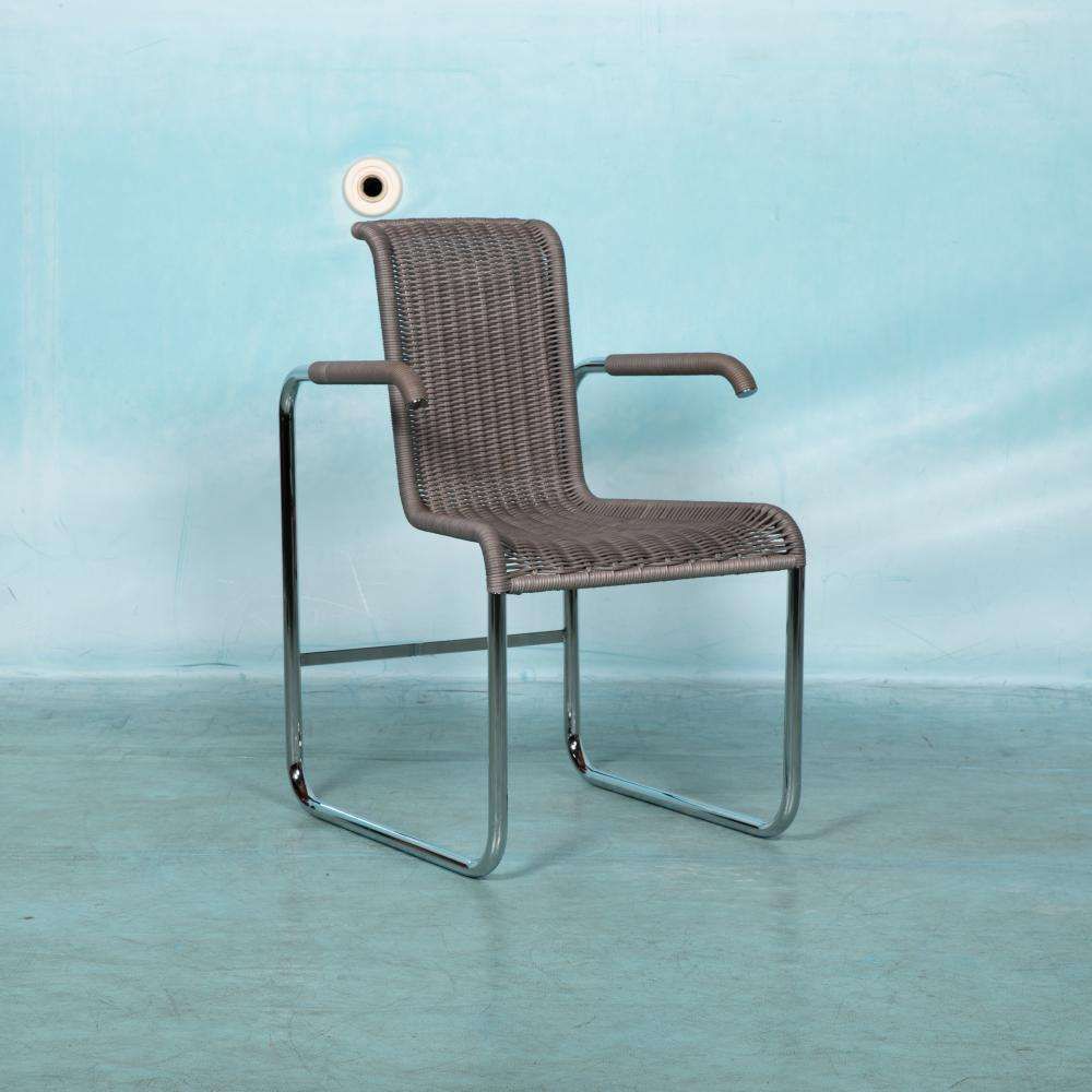 Vintage Armchair Tecta B20, Minimalist Tubular Chair