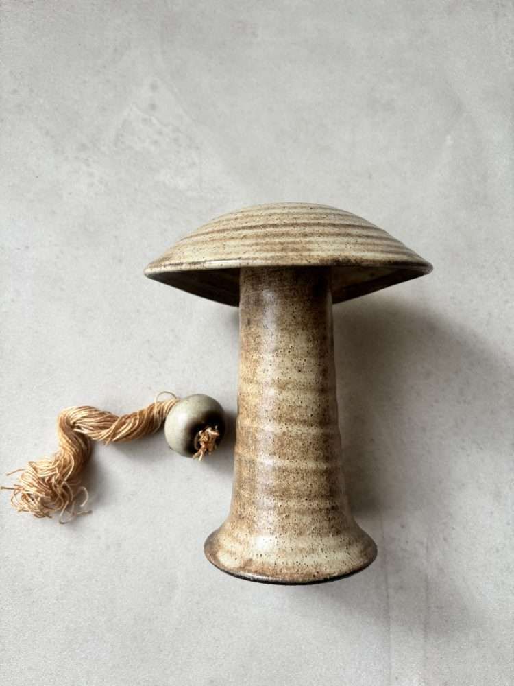 Freek Berends Ceramic Mushroom Oil Lamps, 1970s – Set Of Three photo 340.0