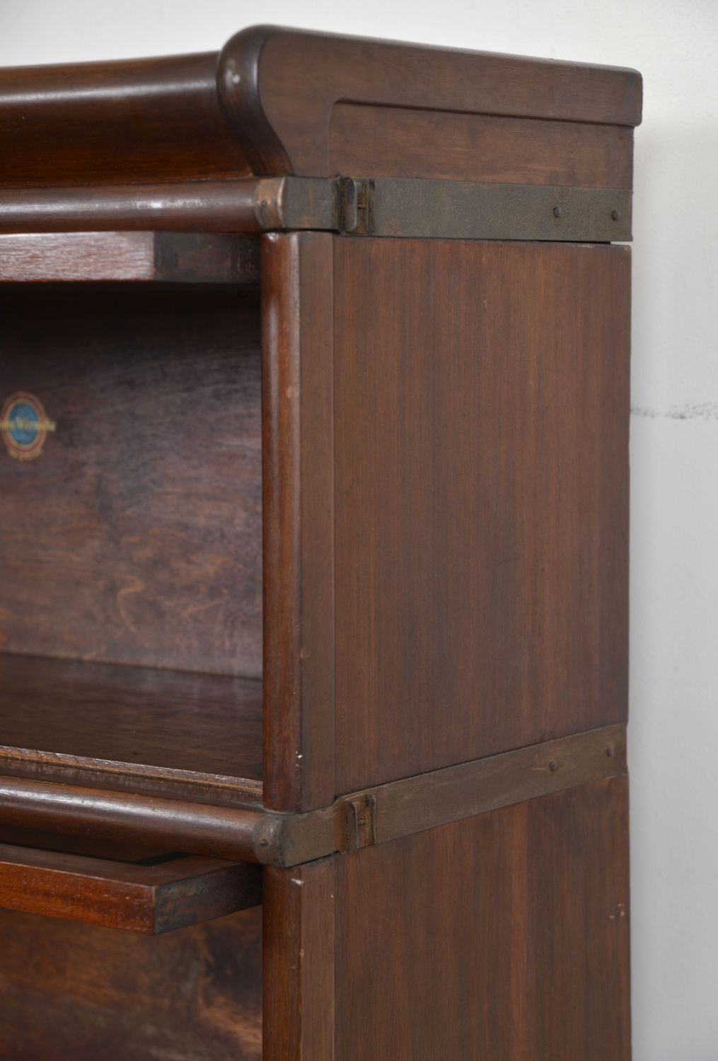 Set Of 4 Antique Mahogany Globe Wernicke Barristers Glazed Stacking Bookcase Cabinet Of Curiosities Uk photo vintage