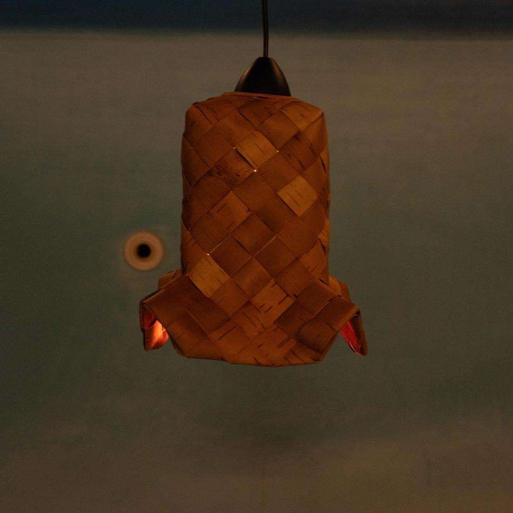 photo for sale Japandi Scandinavische Gevlochten Hanglamp, Vintage Hanglamp