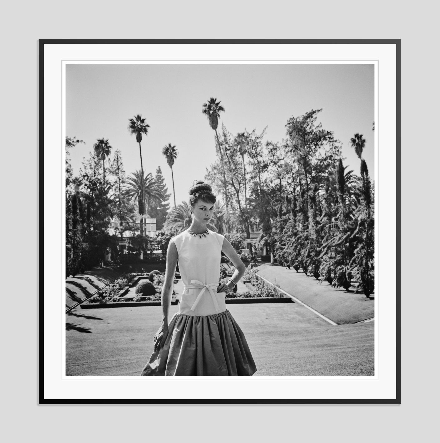 Slim Aarons 'Beverly Hills Model' Archival Pigment Print Framed In Black photo furniture