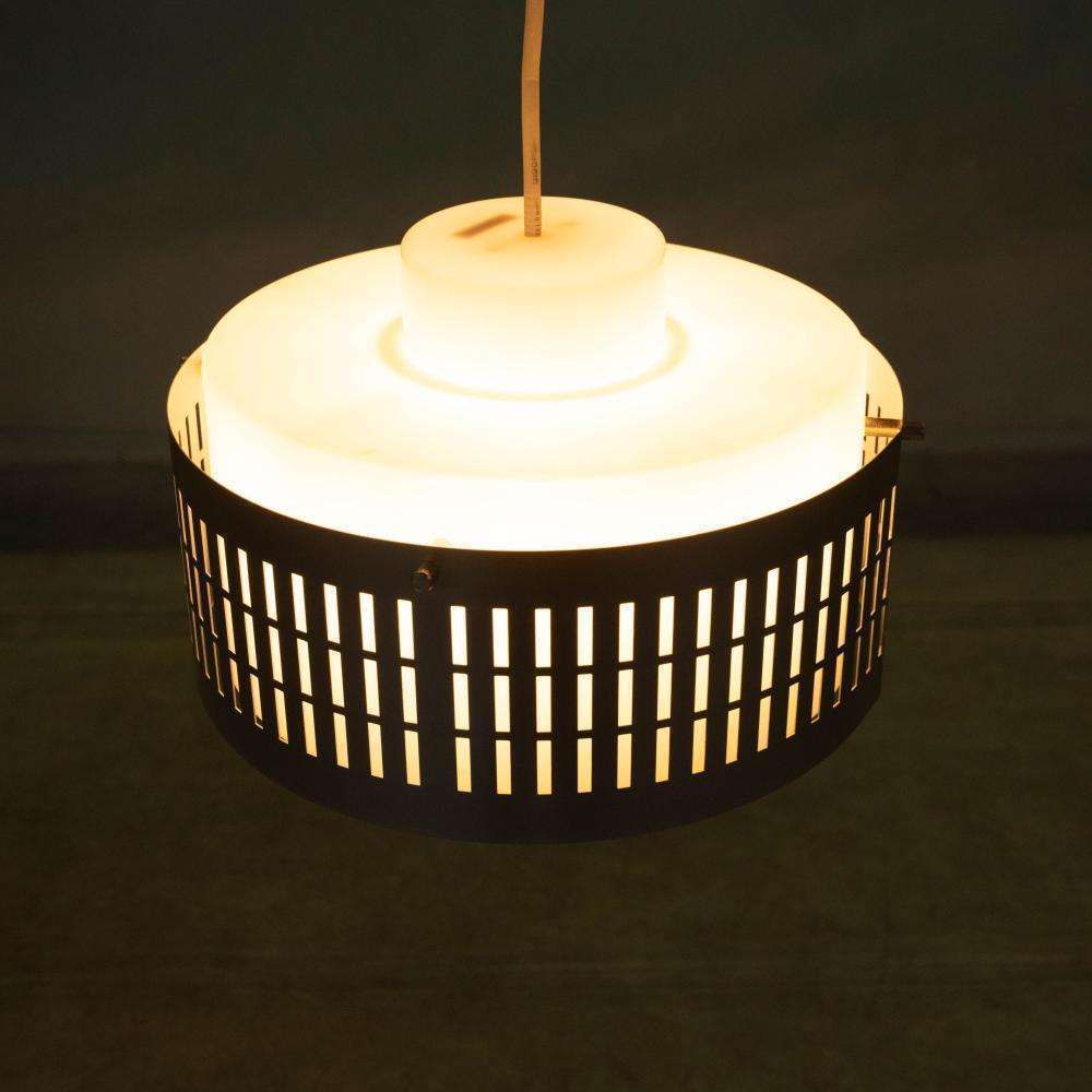 Verlichting Minimalistische Aluminium Hanglamp Uit De Jaren '70, Midmod photo