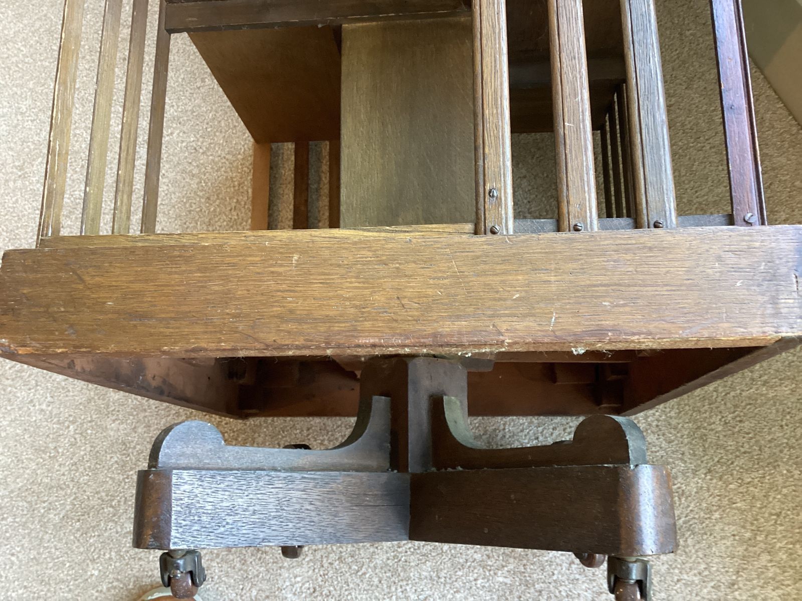 Edwardian Oak Revolving Bookcase photo 200.0