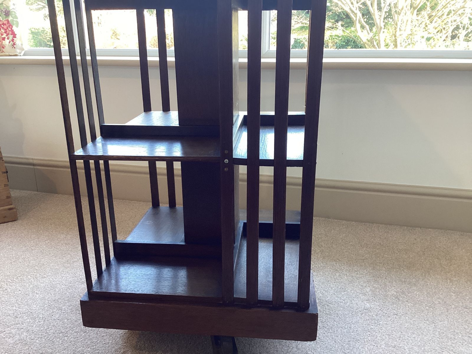 Edwardian Oak Revolving Bookcase photo buy