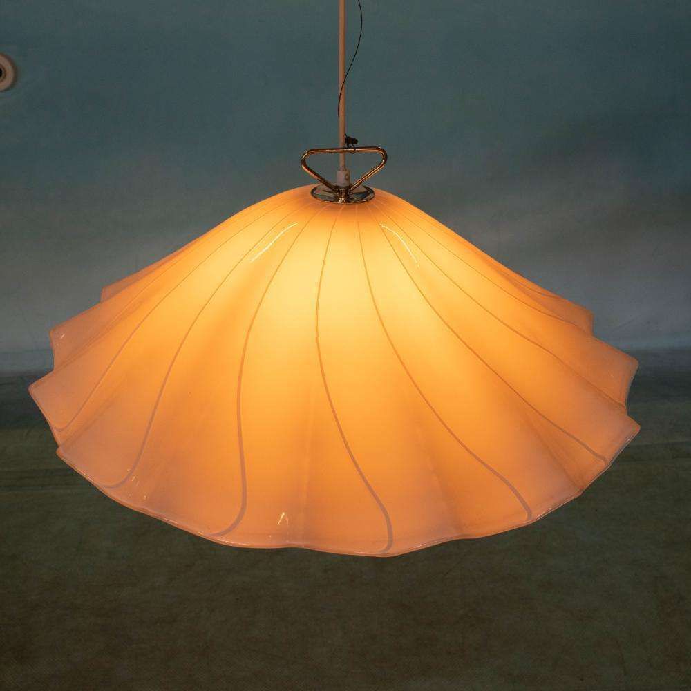 Verlichting Vintage Glazen Hanglamp Kalmar Fazzoletto photo