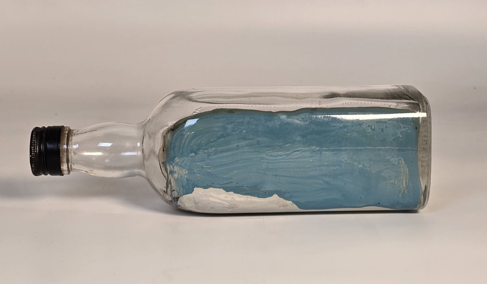 1930s Steamship In A Bottle Diorama, English Folk Art photo 549.99