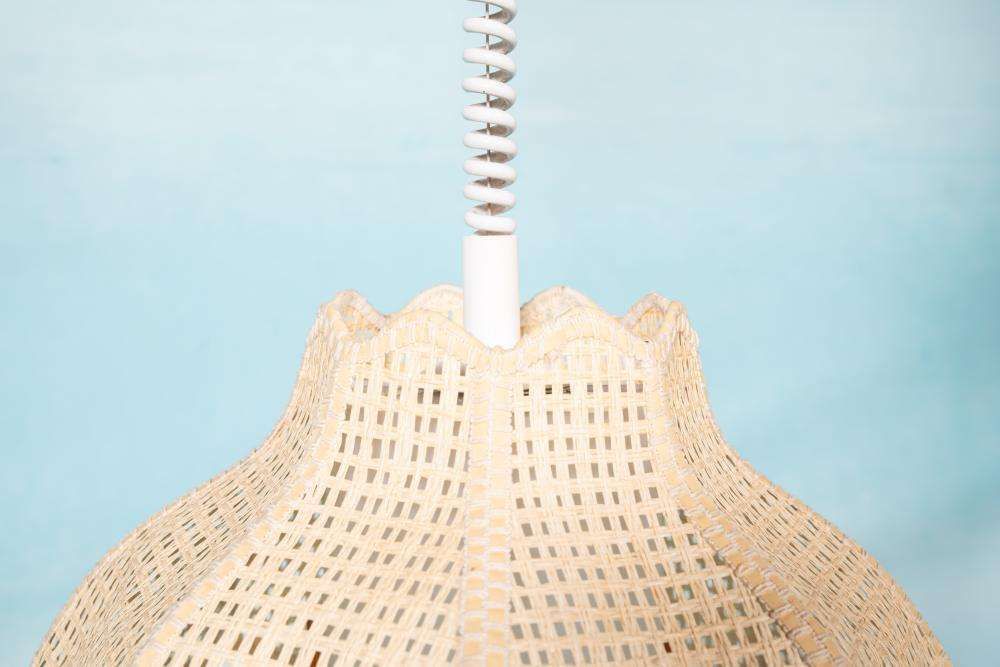 Bohemian Webbing Swedish Pendant Lamp Pull Cord photo Lighting