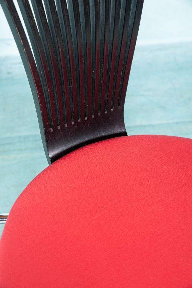 Furniture Postmodern Westnofa Totem Dining Chairs 80s Minimalist photo