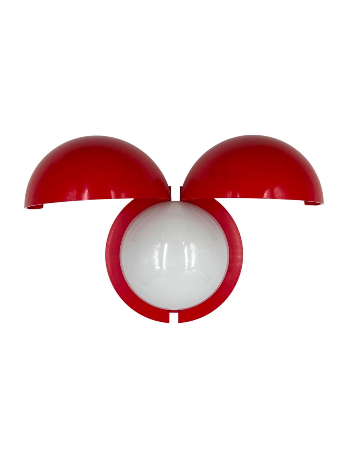 Gianemilio Piero And Anna Monti, Mod. Lampira Red Sconce, Fontana Arte Italy, 1970 photo vinterior