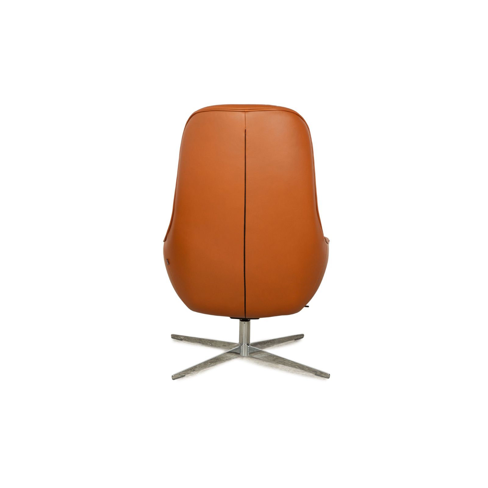 Rolf Benz Meg Leather Armchair Brown Sienna Manual Function photo vinterior