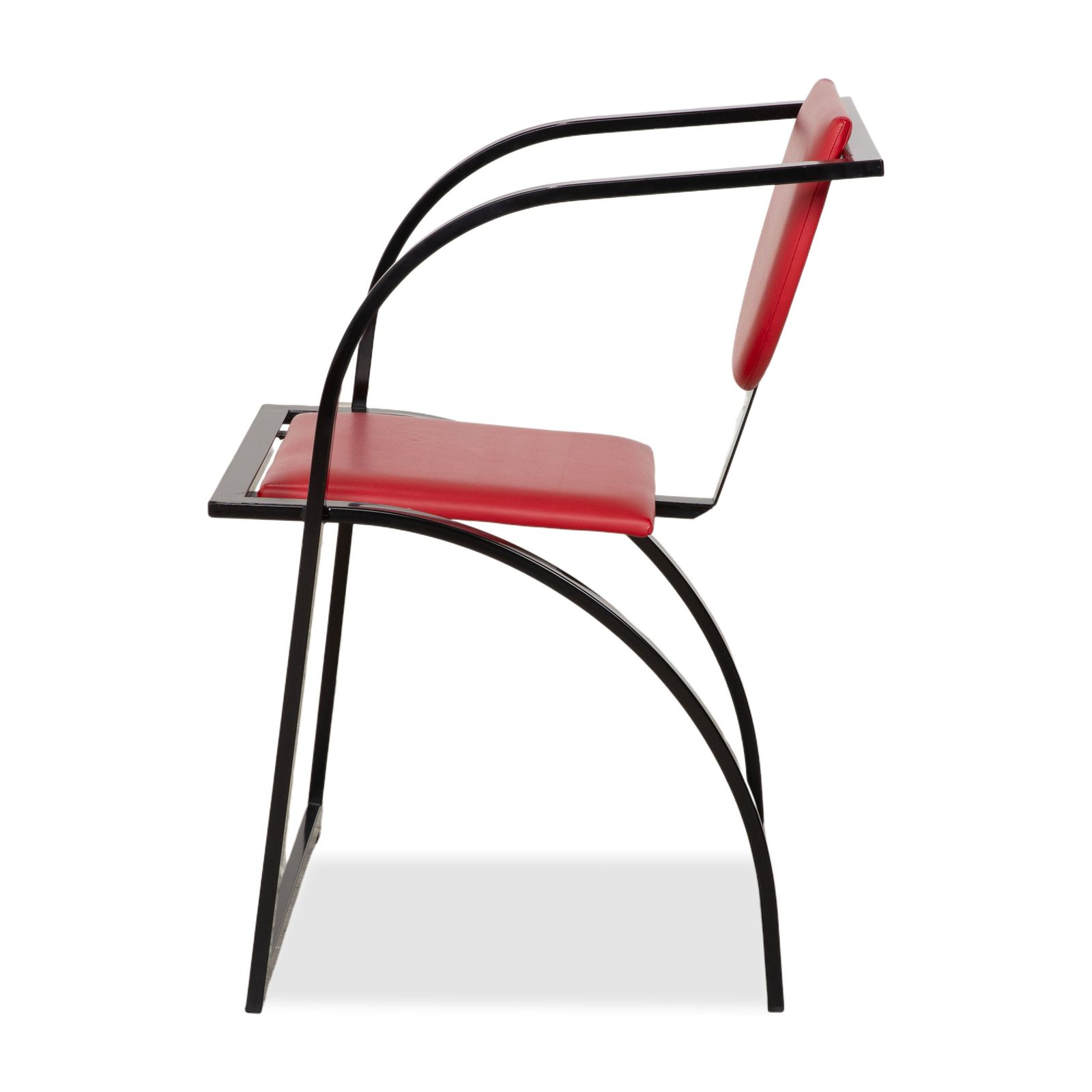 photo for sale Fauteuil KFF Cosinus en cuir rouge