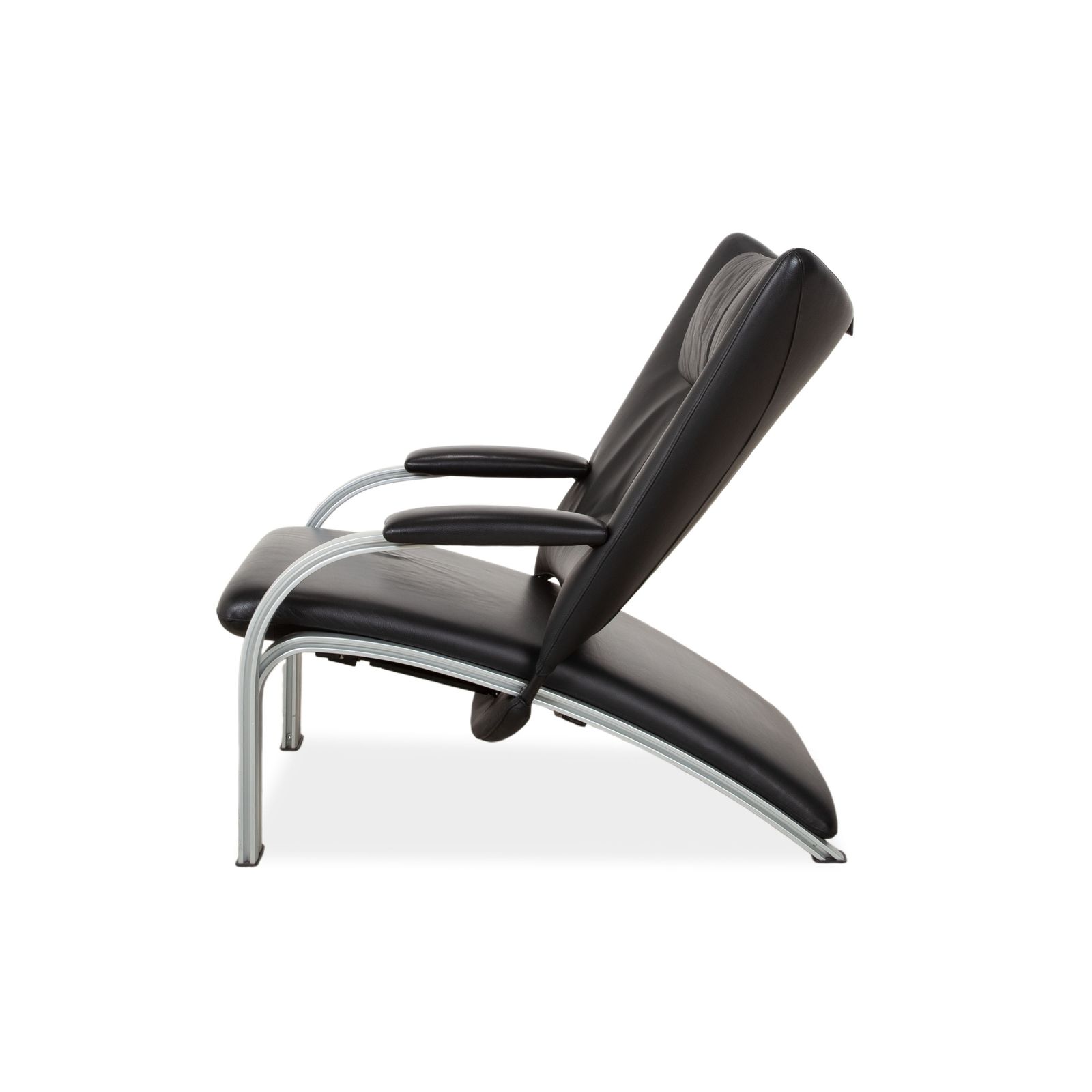 Mobilier Fauteuil Wk Wohnen Spot 698 en cuir noir, fonction manuelle photo