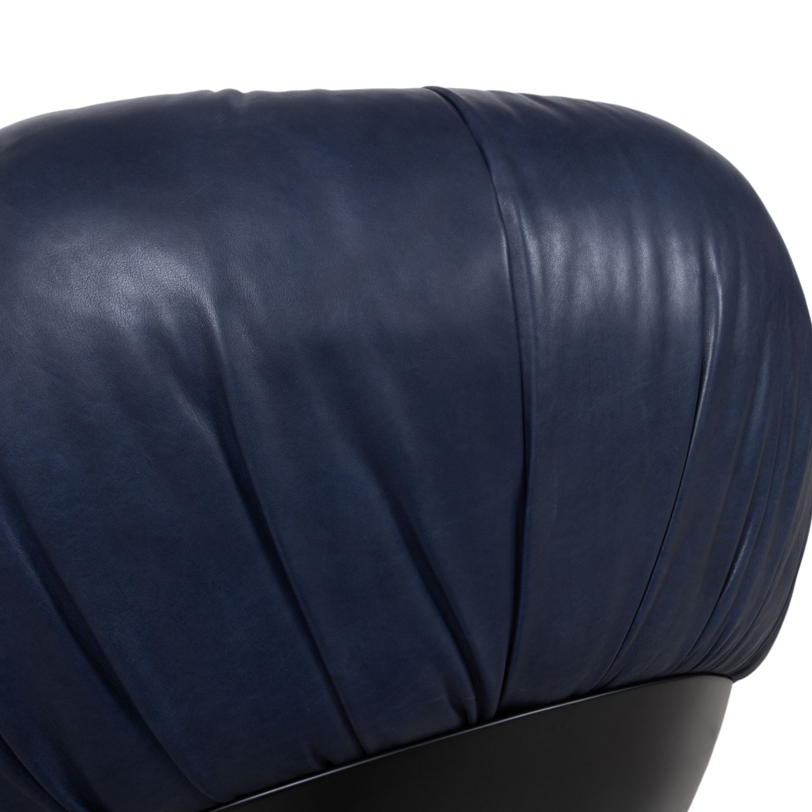 Fauteuil Baxter Barett en cuir bleu photo 3912.0
