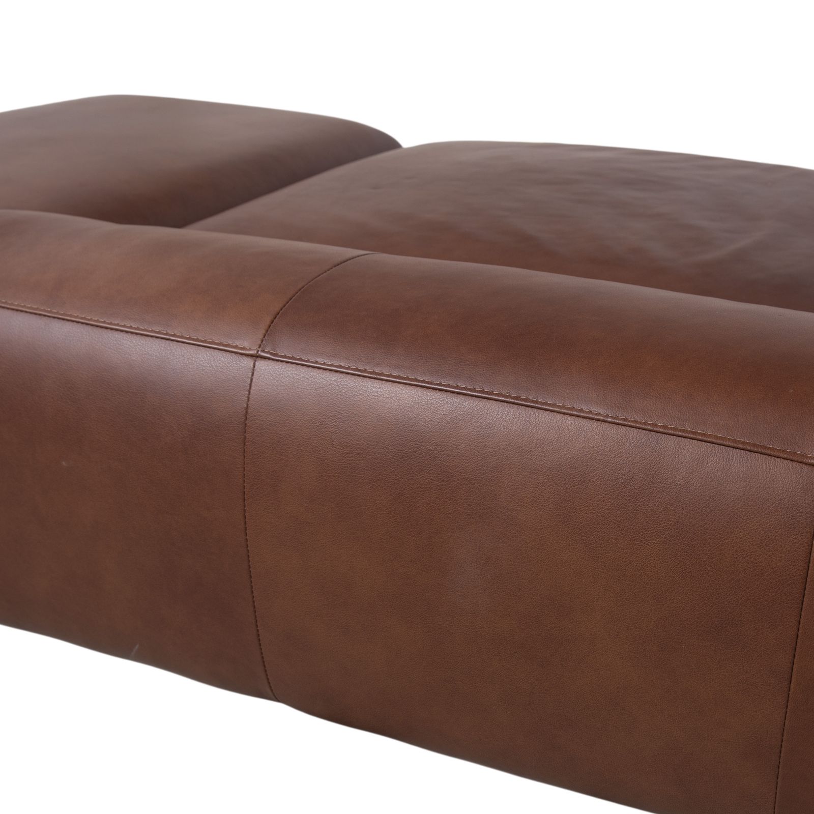 photo furniture Canapé d'angle Willi Schillig Loop en cuir marron, fonction manuelle