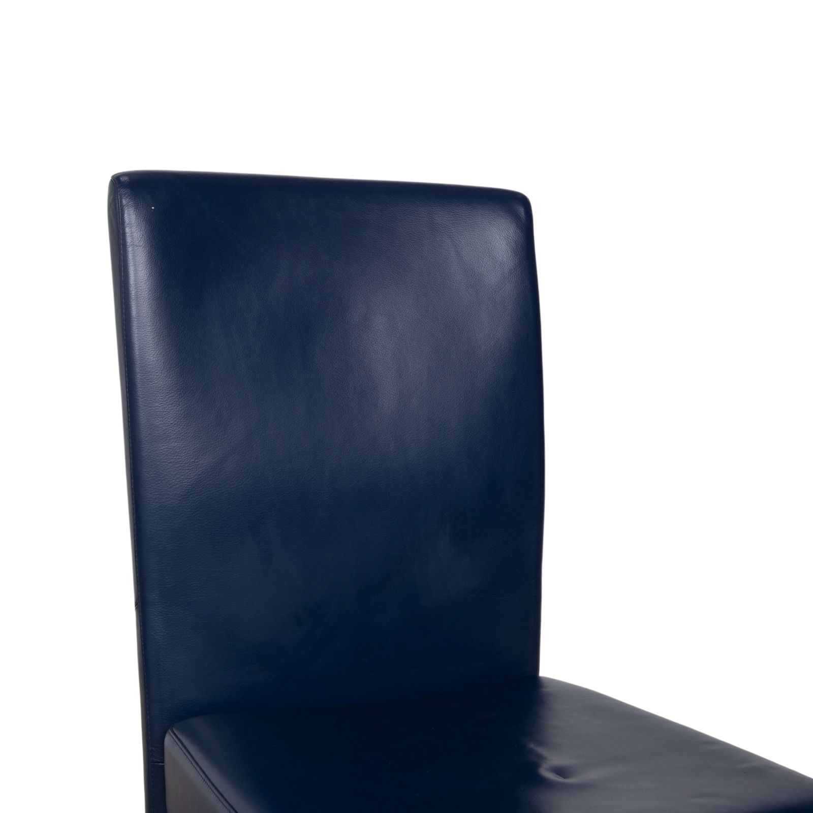Set van 4 Rolf Benz 7400 stoelen, lederen vrijdragende stoelen, donkerblauw photo 3017.0