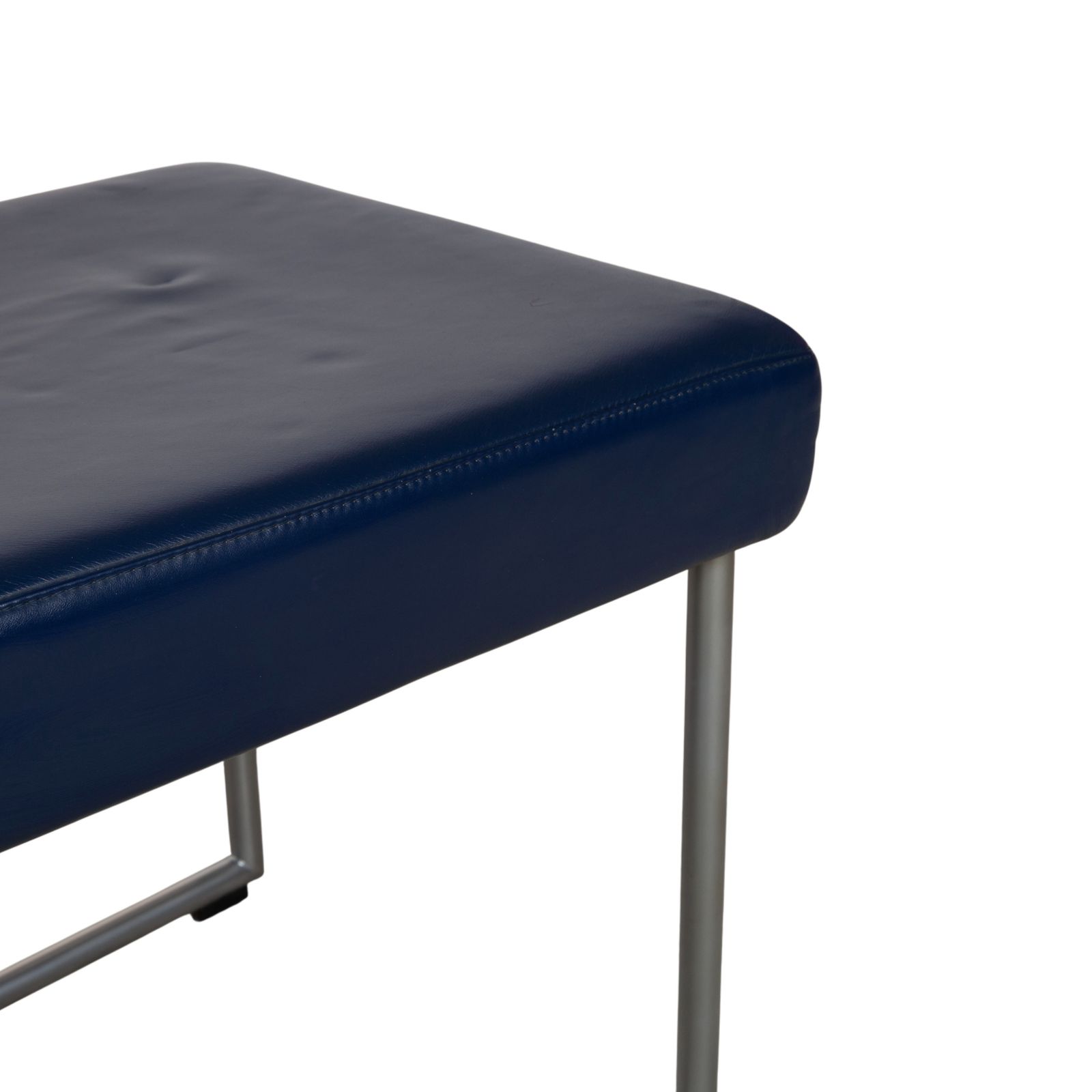 Set van 4 Rolf Benz 7400 stoelen, lederen vrijdragende stoelen, donkerblauw photo vinterior