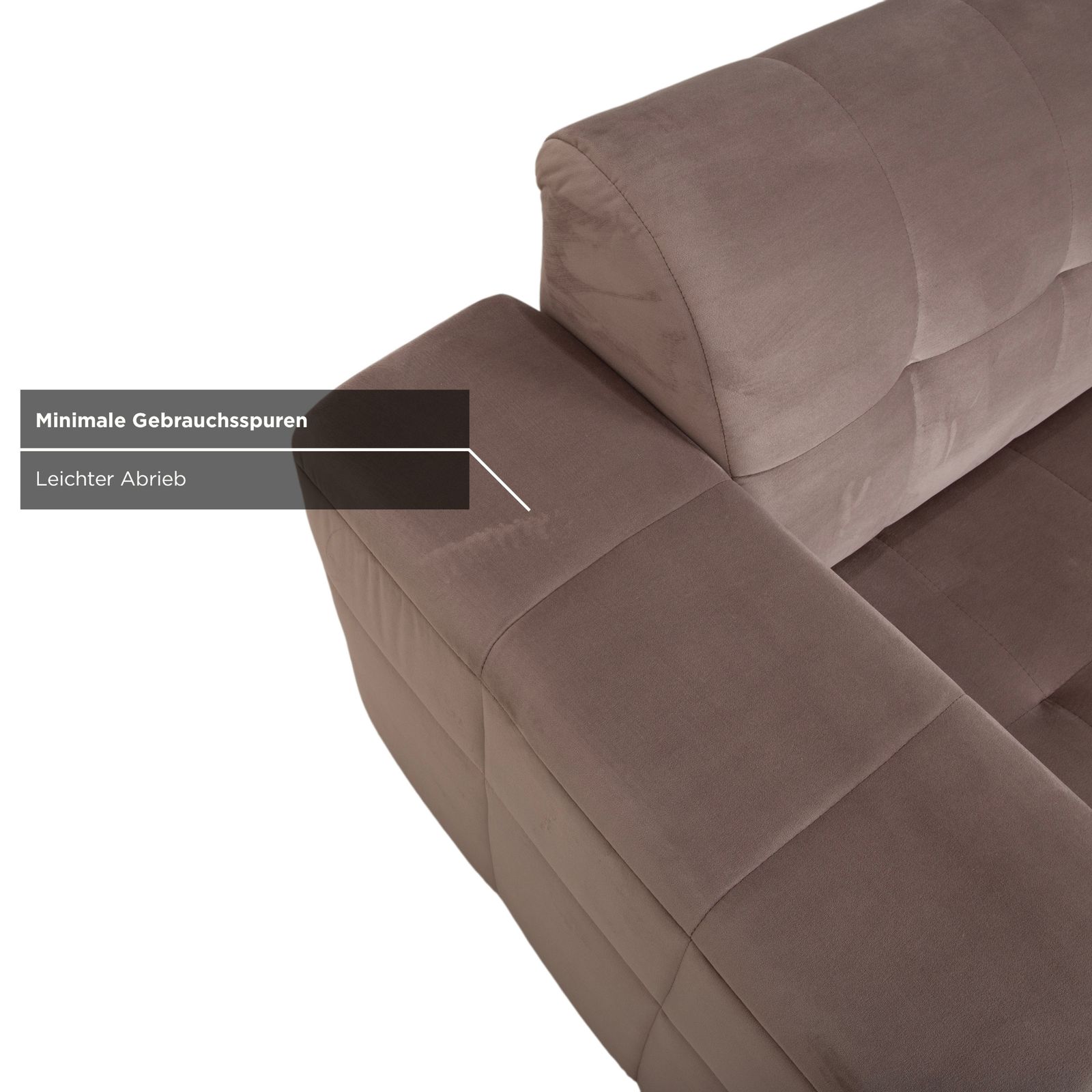 Canapé Iconx Studios Bloom 3 places en velours, gris clair beige taupe photo Mobilier