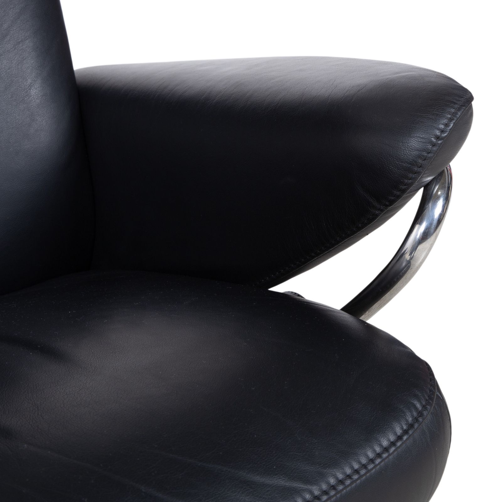 Stressless Jazz Leather Recliner Black Incl. Footstool Size L photo buy