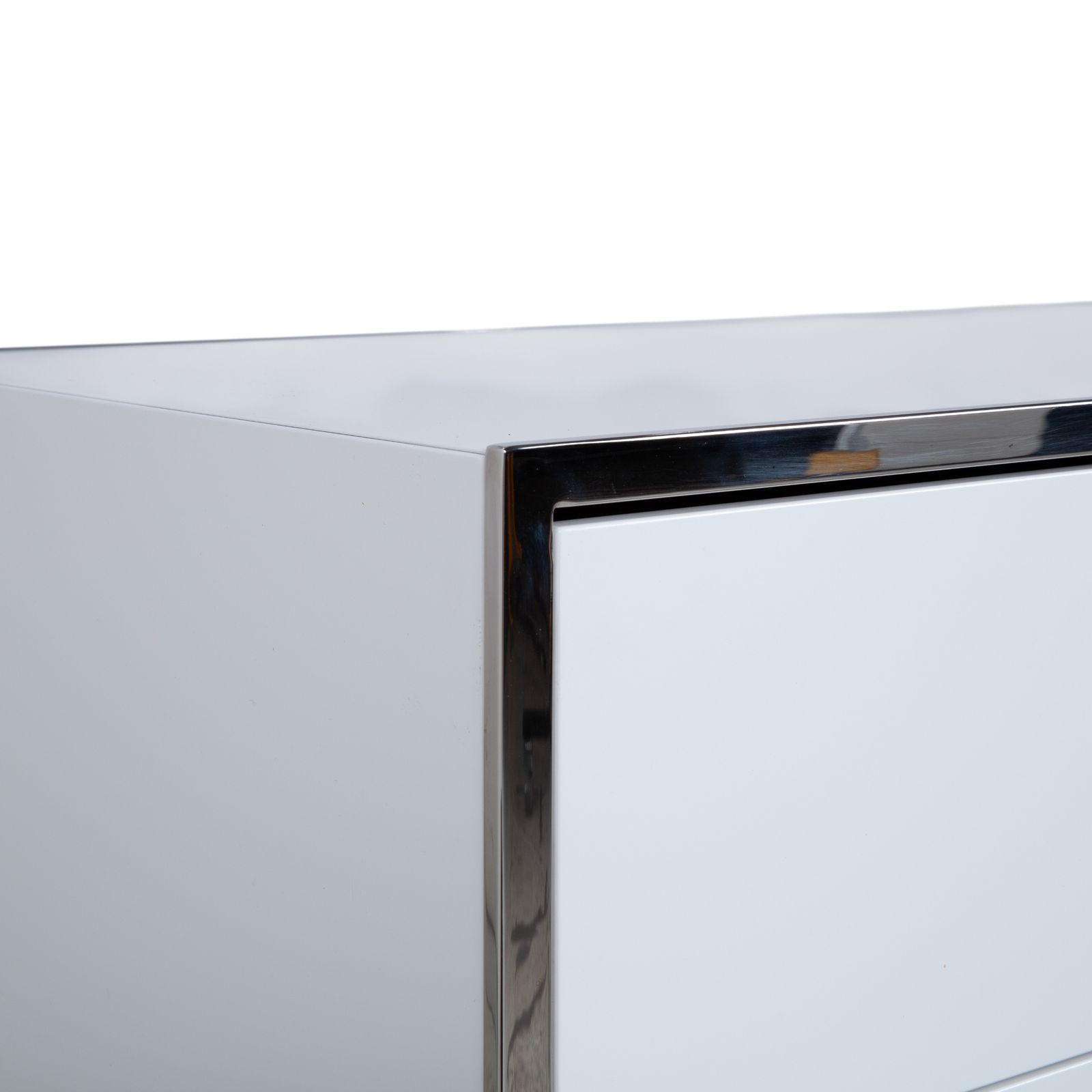 Buffet Yomei Smart Night 309 blanc crème, structure en métal photo vintage