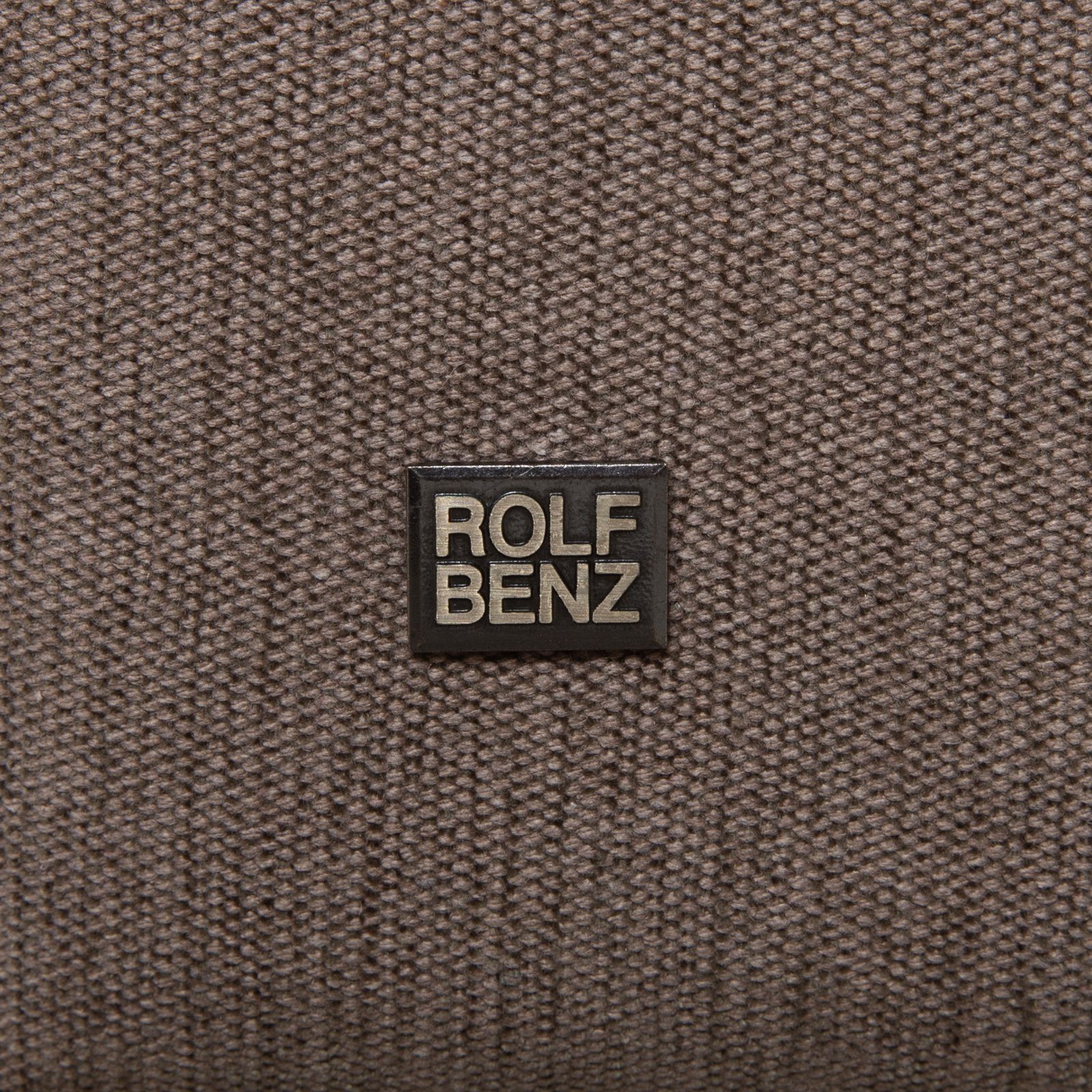 Canapé d'angle Rolf Benz Onda en tissu gris, dossier arrondi, méridienne à gauche photo buy