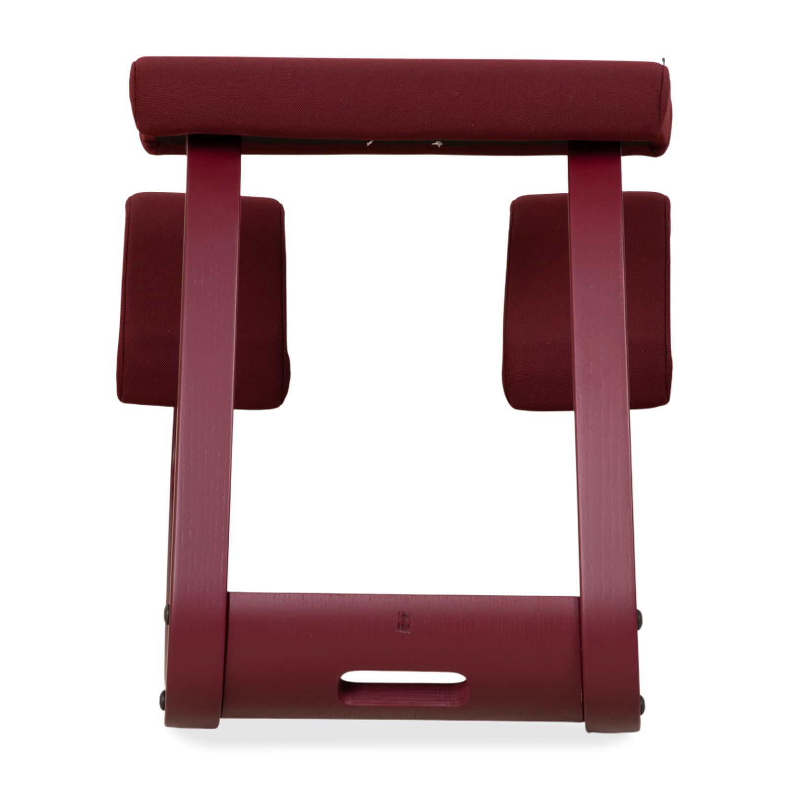 photo for sale Varier Monochrome Kneeling Chair Wooden Stool Fabric Plum Aubergine