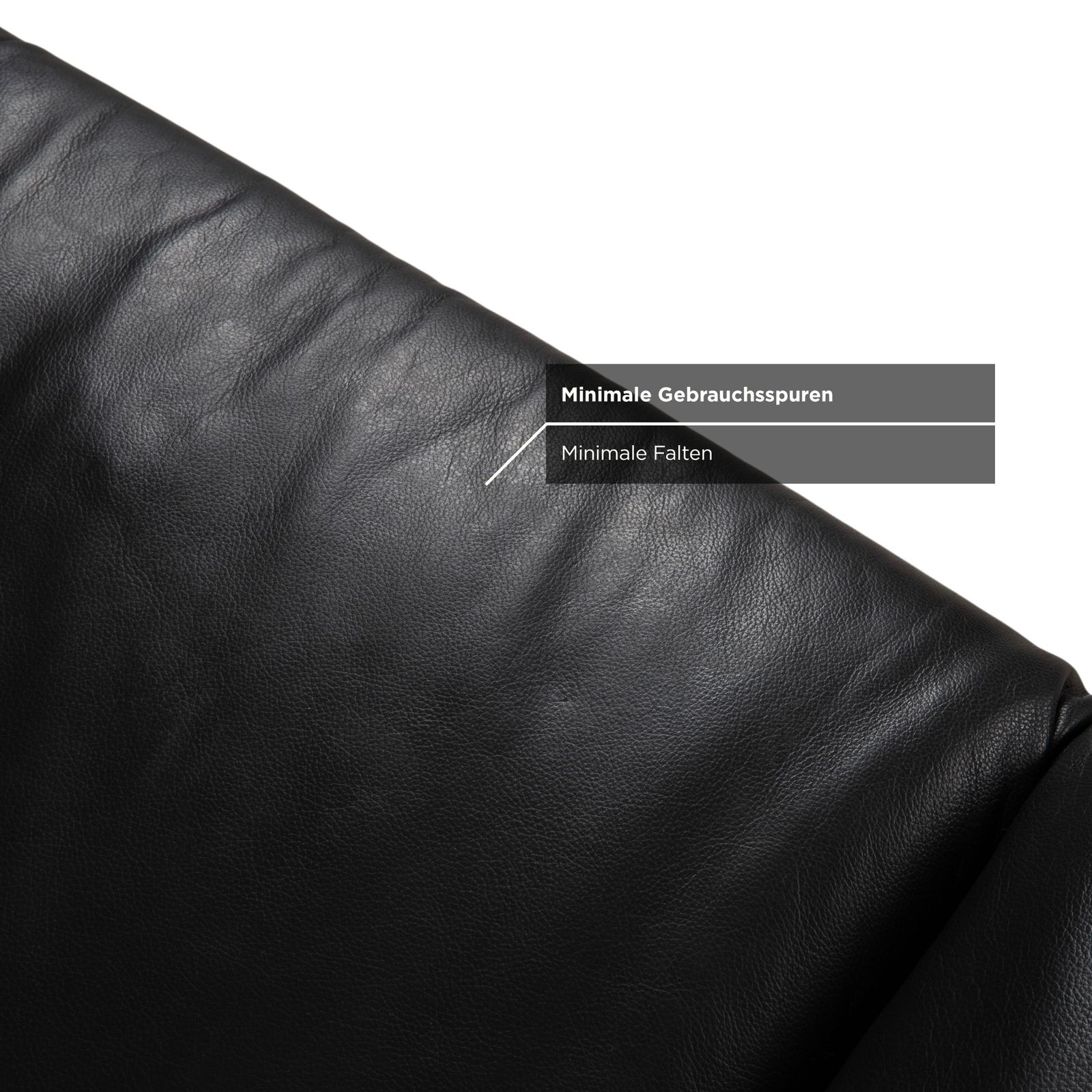 photo for sale Koinor Rossini Two Seater Leather Sofa Black Manual Function