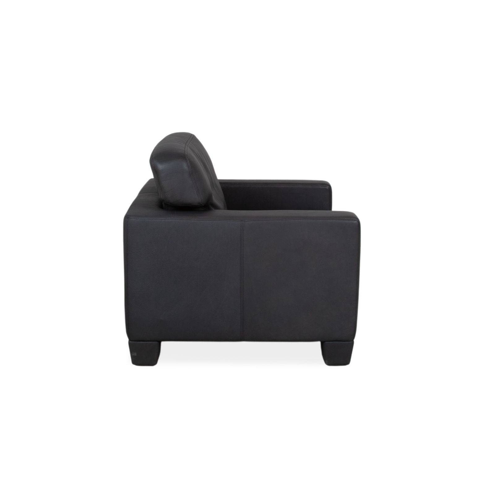 Fauteuil De Sede DS 17 / WK 612 en cuir noir photo vintage