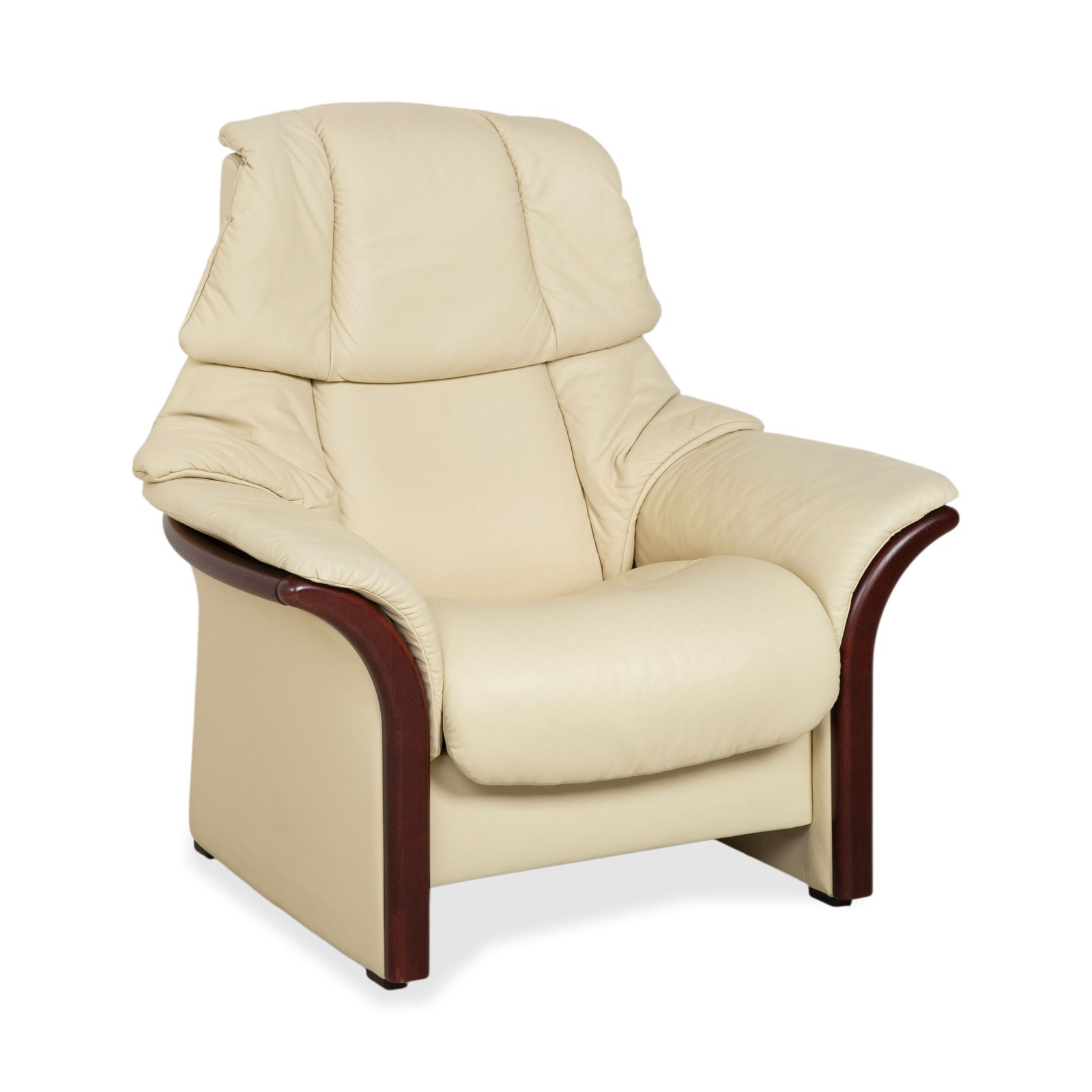 Fauteuil relax Stressless Eldorado en cuir crème beige, fonction manuelle