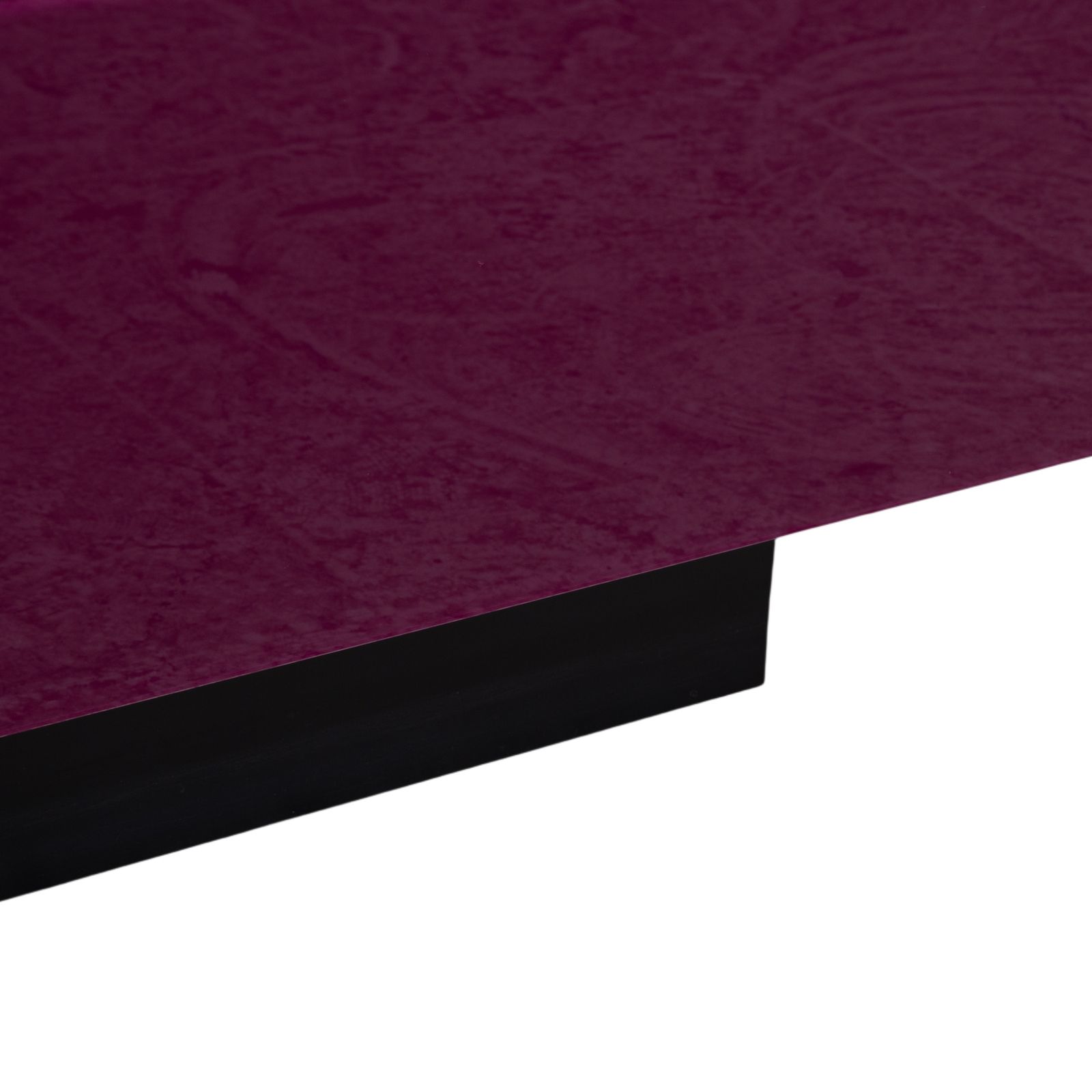 Buffet Spectral Brick en verre rouge et noir laqué brillant, fonction manuelle photo vinterior