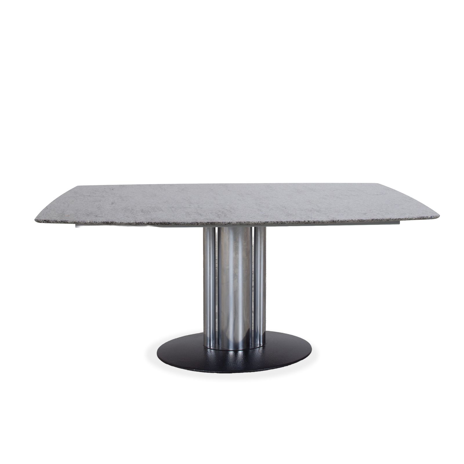 Table à manger Draenert Adler 1224 en granit gris argenté, 170 x 105 cm photo vintage