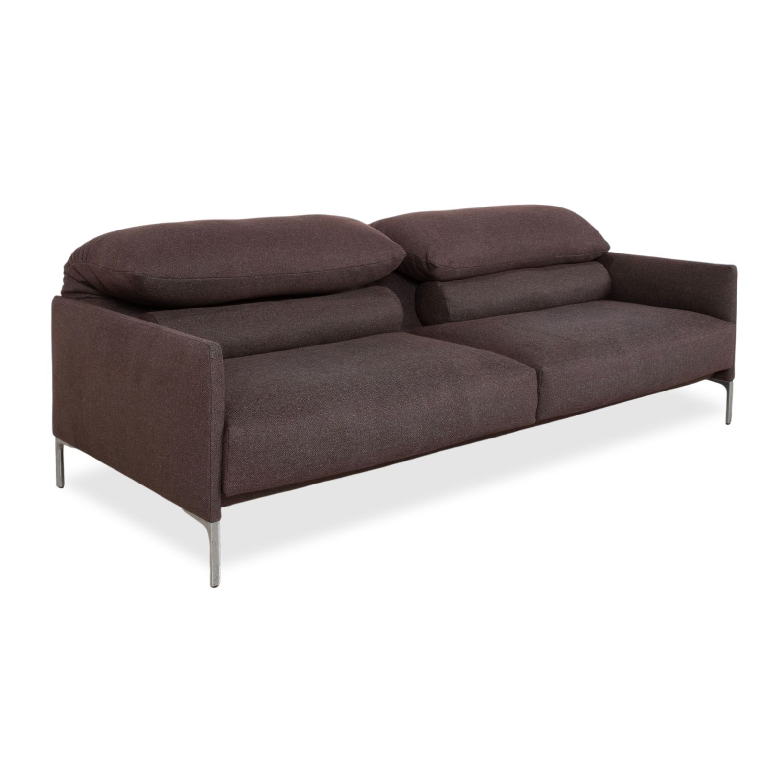 Cor Avalanche Stof Driezitter Grijs Handmatige Functie Bank photo for sale