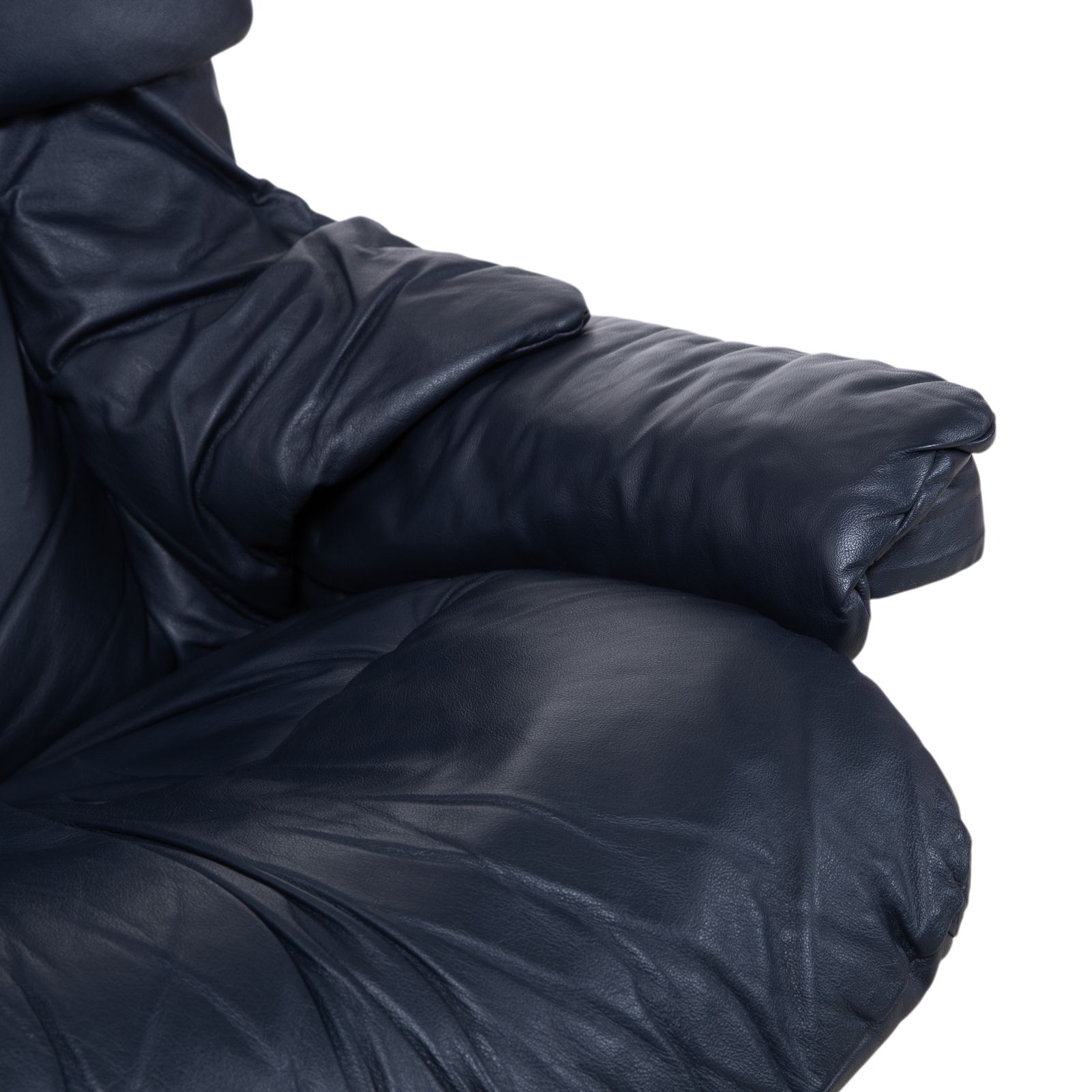 Fauteuil relax Stressless Reno en cuir noir avec repose-pieds, fonction manuelle photo buy