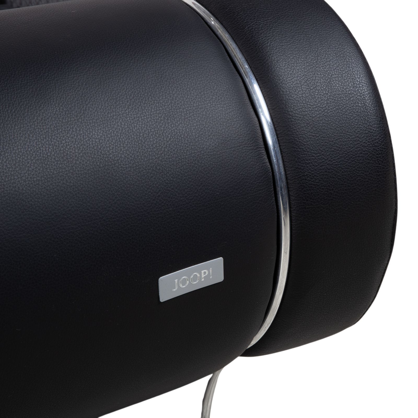 photo furniture Lit double Joop! Swing en cuir noir