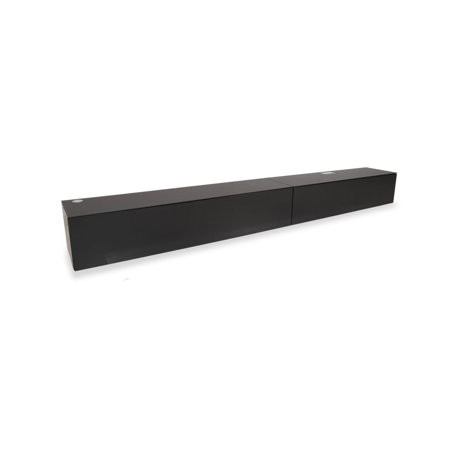 Contur 3900 Wooden Sideboard Black Anthracite Glass photo for sale