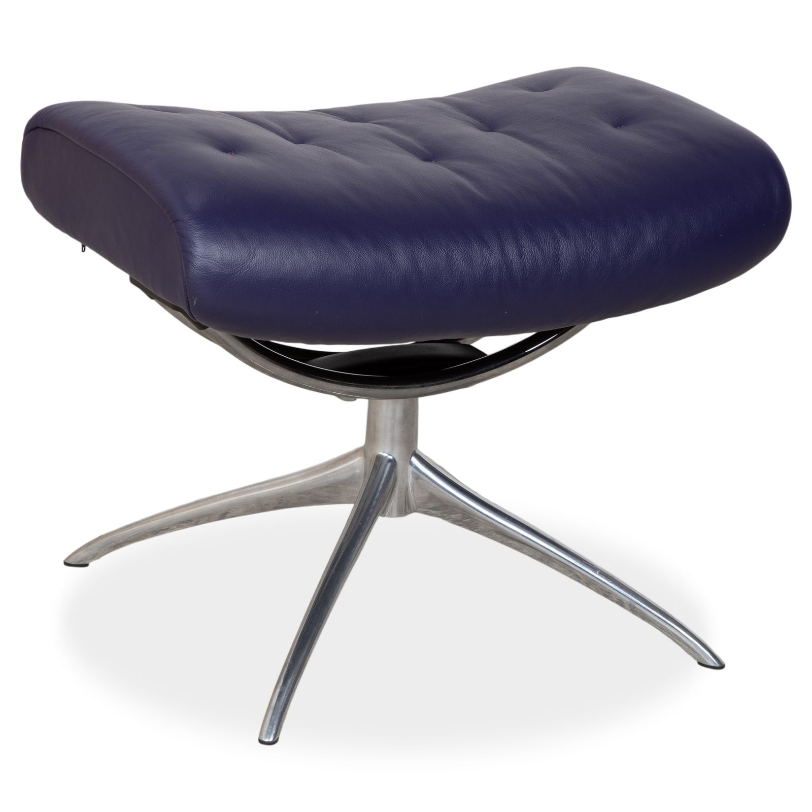 Stressless Metro Leren Relaxfauteuil, Blauw/Paars, Manuele Functie, Inclusief Voetenbank photo 2123.0