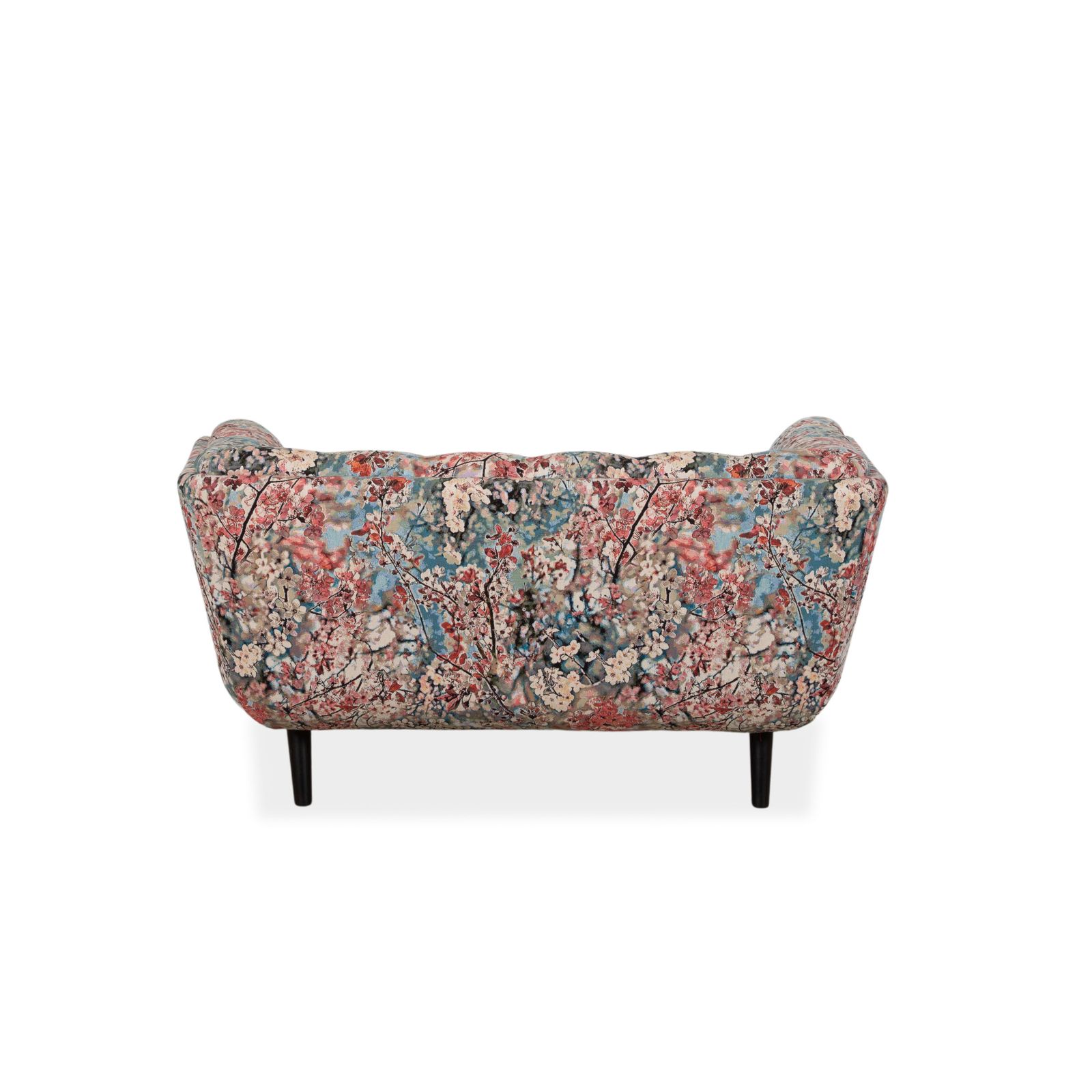 Roche Bobois Profile Two Seater Fabric Sofa, Colorful Pink Blue Red Beige photo vintage