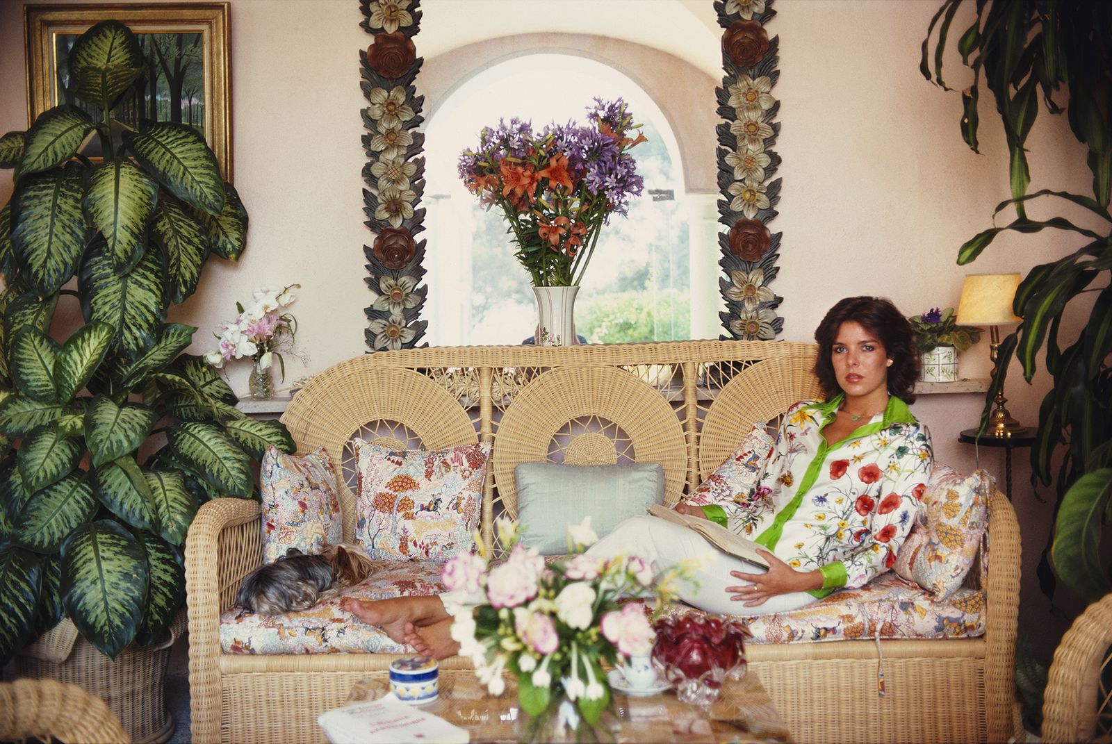Slim Aarons 'Princess Caroline Of Monaco' Archival Pigment Print Framed In Black