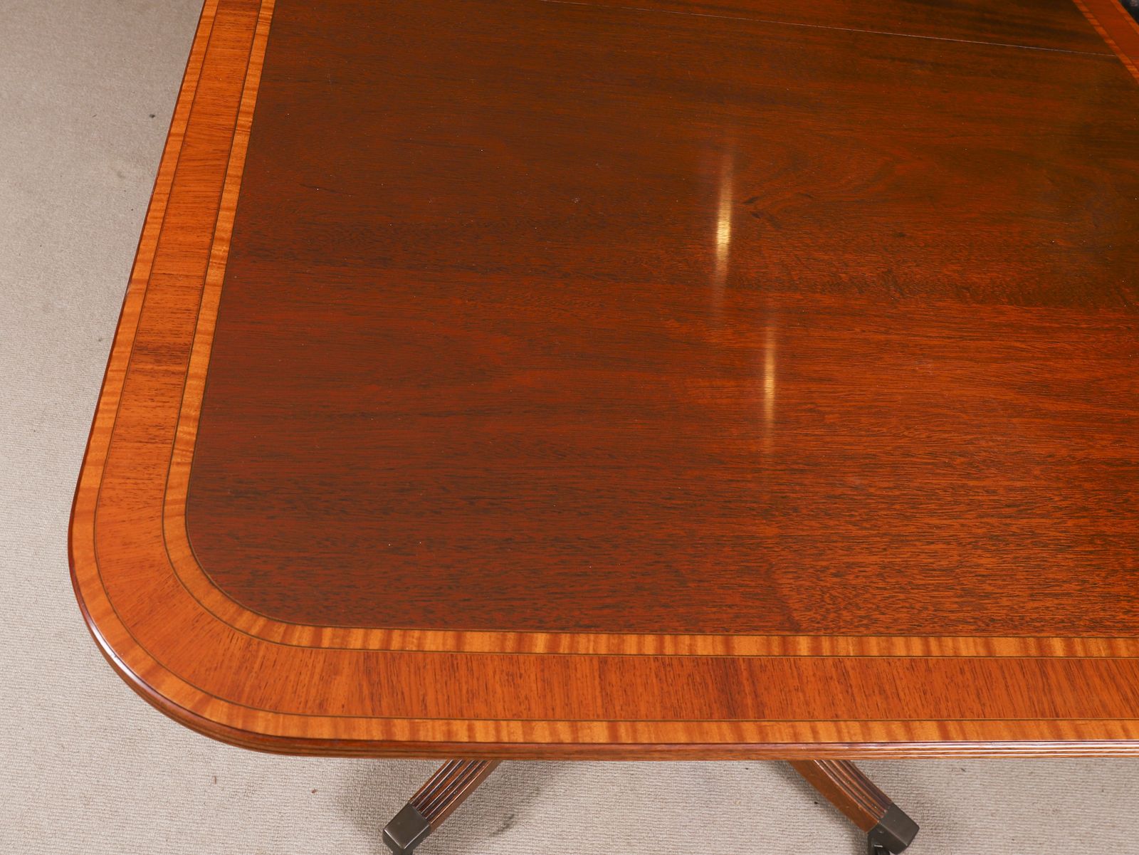 Furniture Regency Revival Dining Table & 8 Chairs By William Tillman 20th C photo