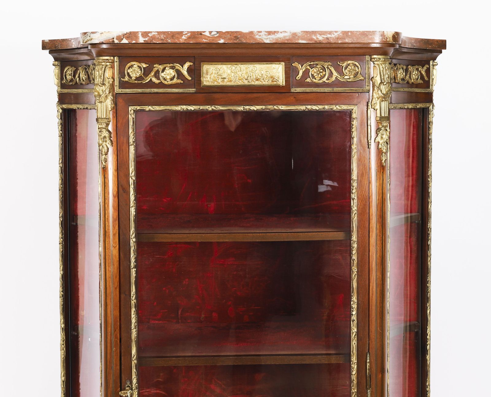 French Louis Revival Parquetry Display Cabinet C1870  19th C photo buy