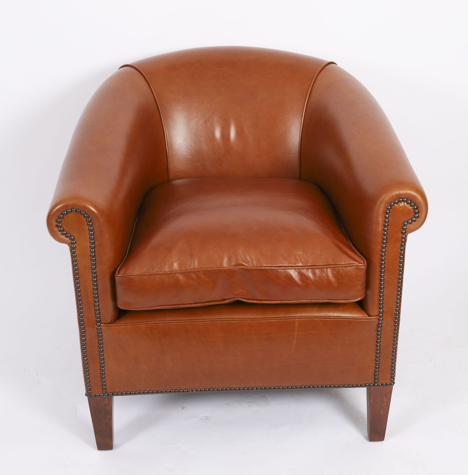 Bespoke English Handmade Amsterdam  Leather Arm Chair Malt photo Furniture