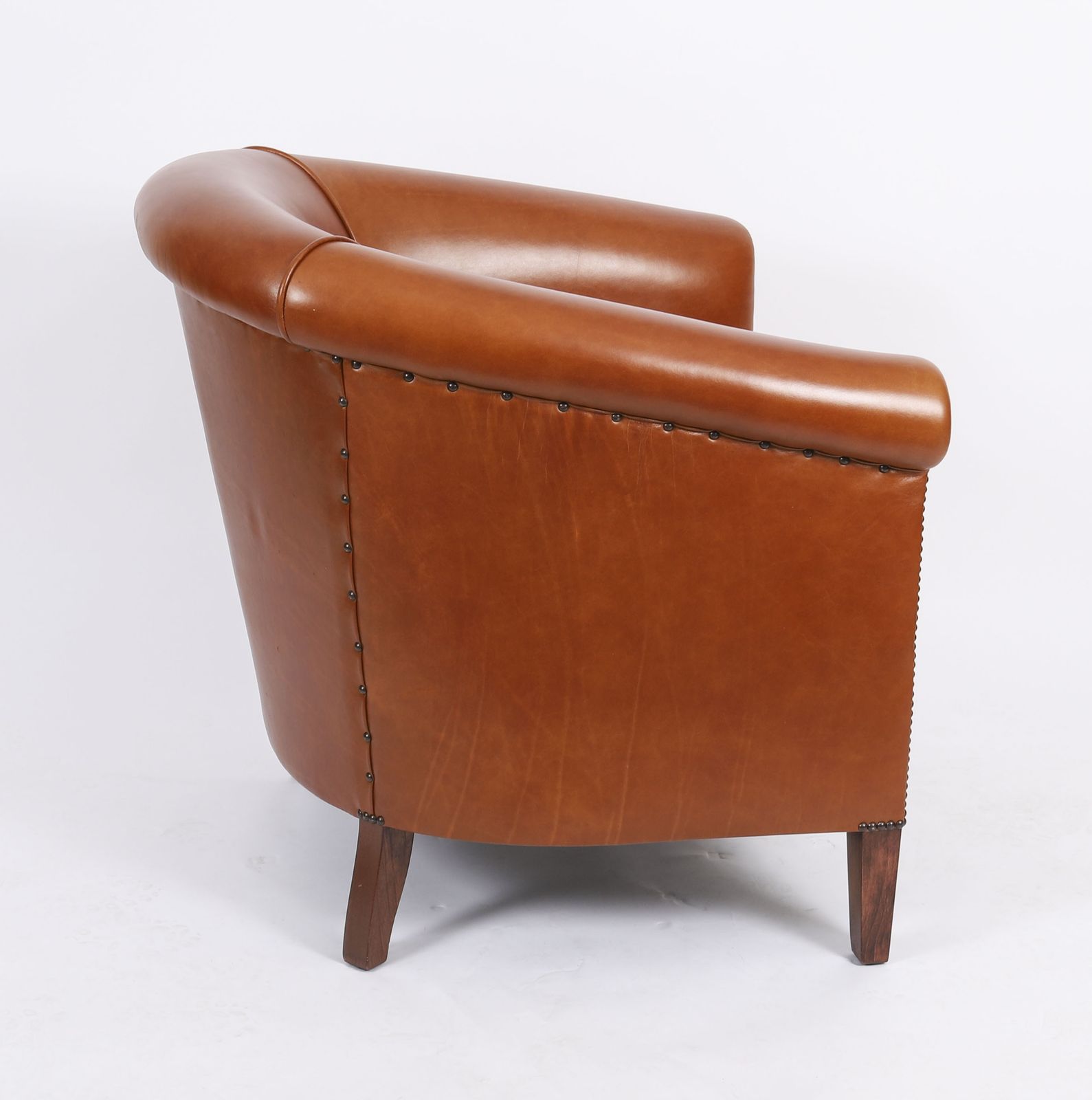 Bespoke English Handmade Amsterdam  Leather Arm Chair Malt photo buy