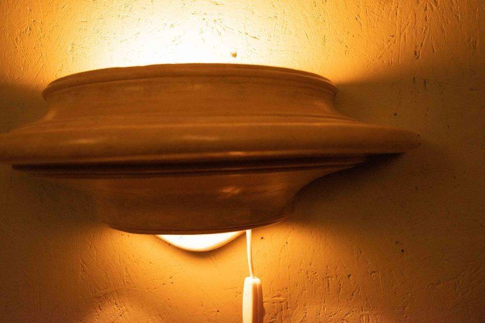 photo buy Boheemse Wandlamp Jaren 1970, Japandi Wandlamp Op/Neer Licht