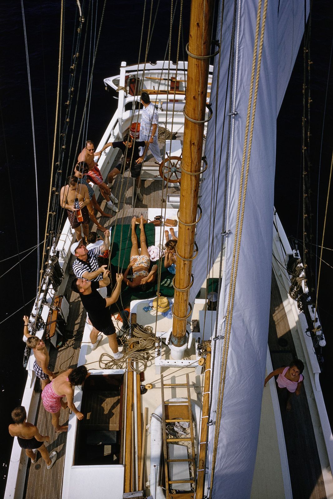Slim Aarons 'Holiday In Boston' Archival Pigment Print Framed In Black