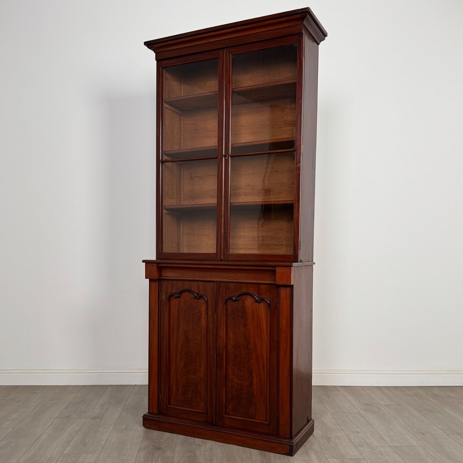 Antique 19th Century Victorian Bookcase In Mahogany ( Af 5599 ) photo Furniture