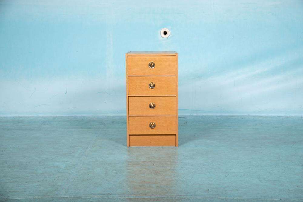 Minimalistische Scandinavische Ladekast In Blond Eiken, Mid Century Modern photo Meubels