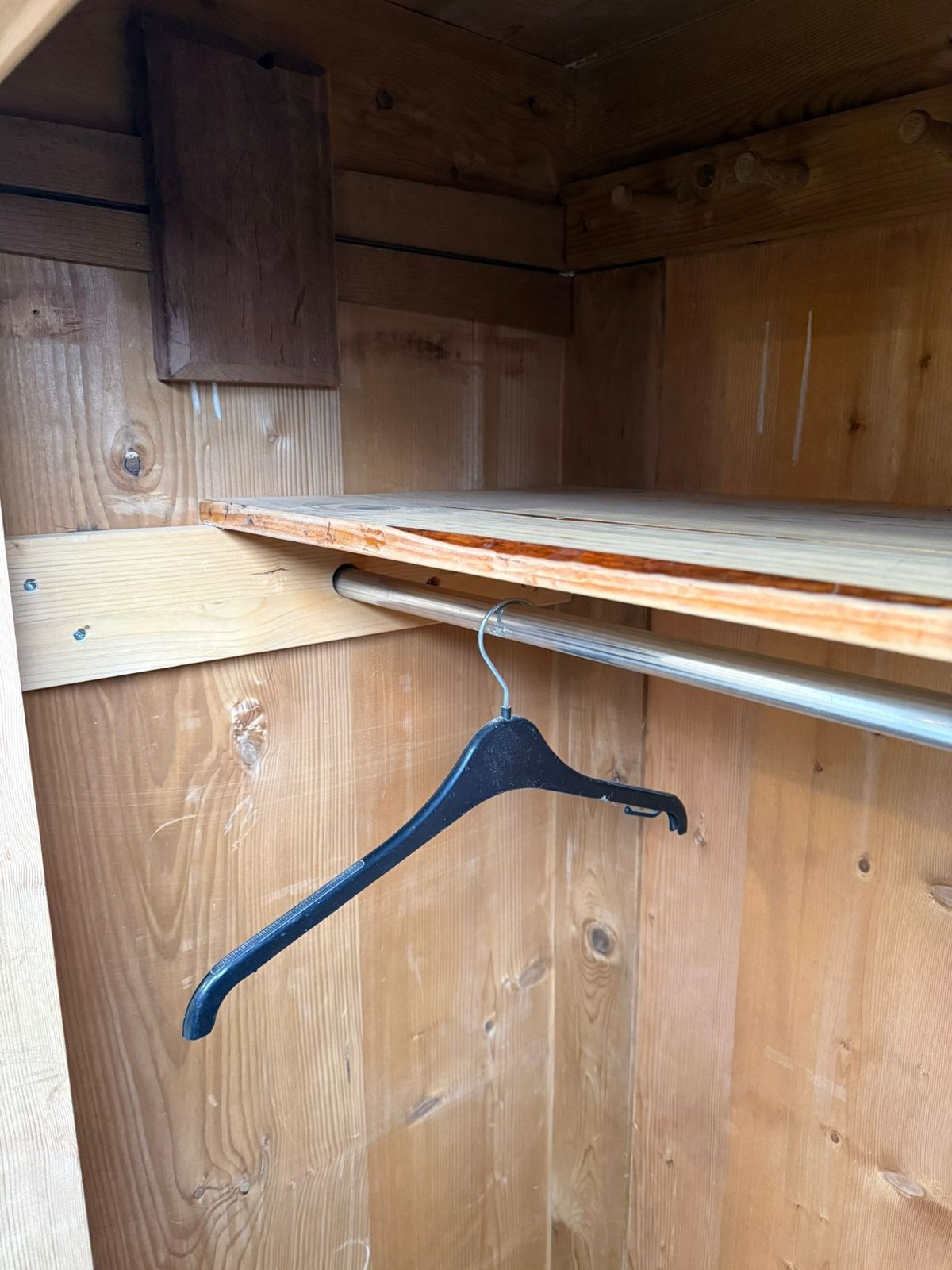 photo for sale A Low Cottage Georgian Pine Knockdown Wardrobe To Paint/Wax