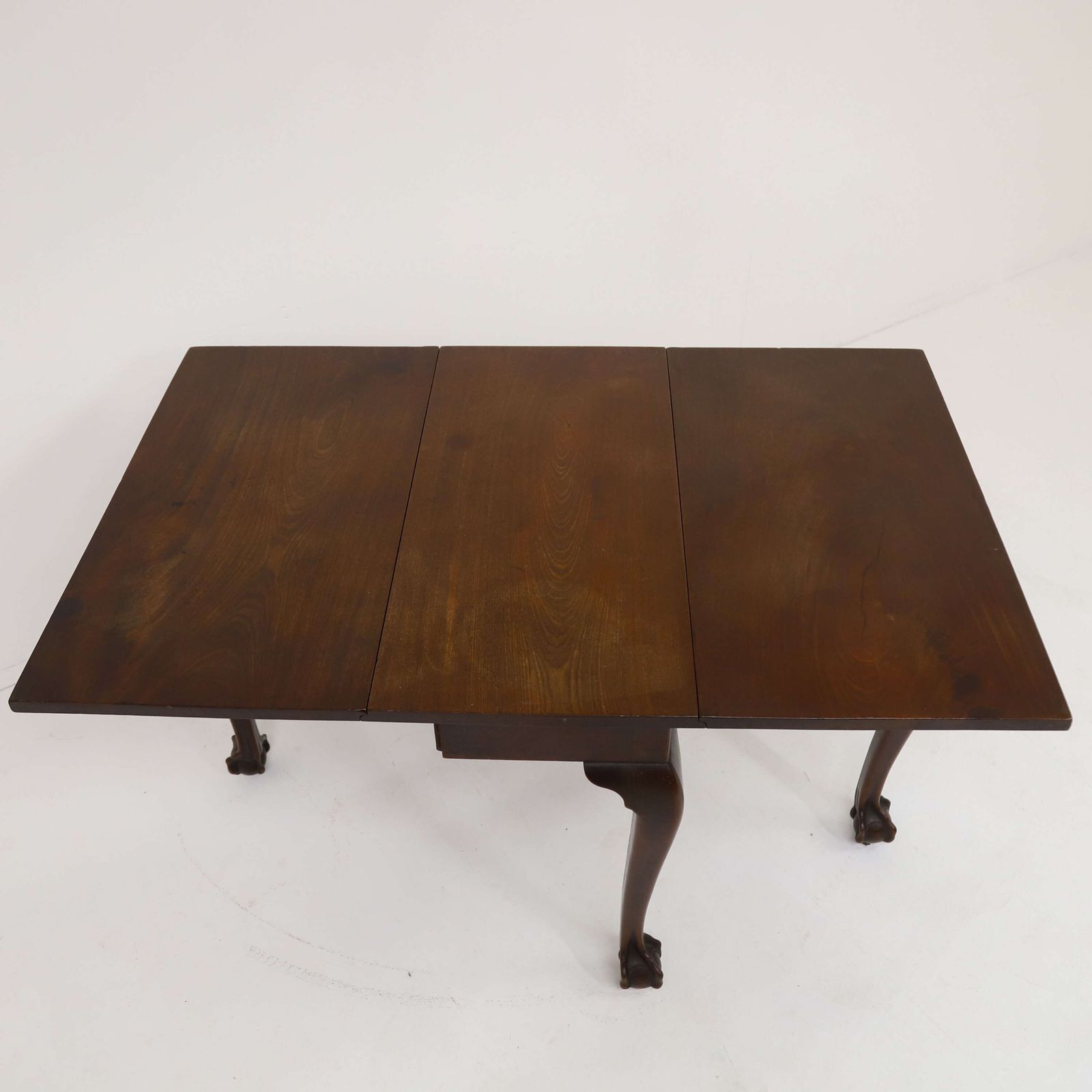 George II Mahogany Drop‑Leaf Dining Table   Cabriole Legs & Claw‑And‑Ball Feet 1727–1760 photo buy
