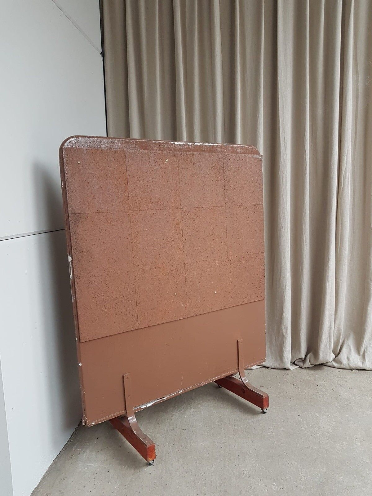 Vtg Mid Century Privacy Screen Room Divider Office Partition Changing Room R86 photo 145.0