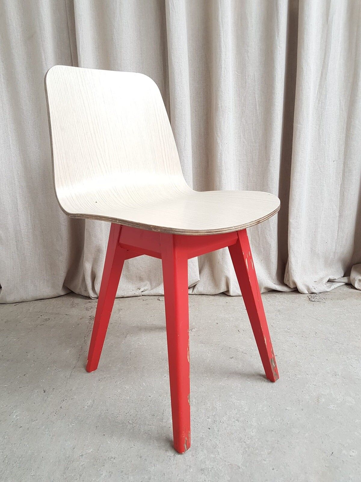 Vtg Mid Century Style Post Modern Modernist Dining Desk Side Chair Scandi R506 photo for sale